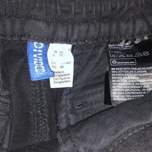 H&M skinny all black cargos